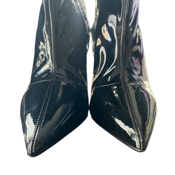 Christian Louboutin Limited Edition Black Lipstrass Patent Leather Thigh Boots - Picture 7 of 16